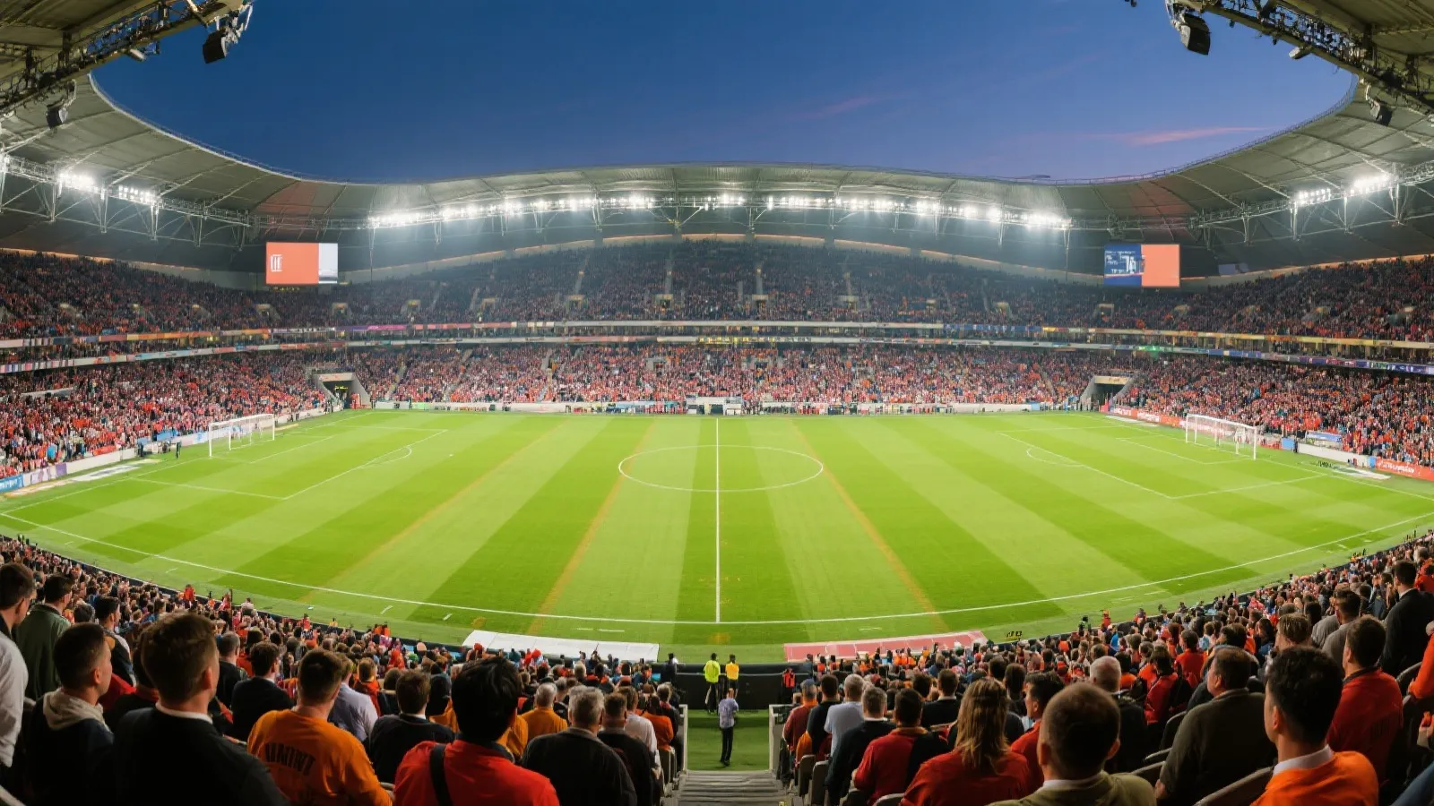 2026世界杯绿色球场与球迷欢呼场景